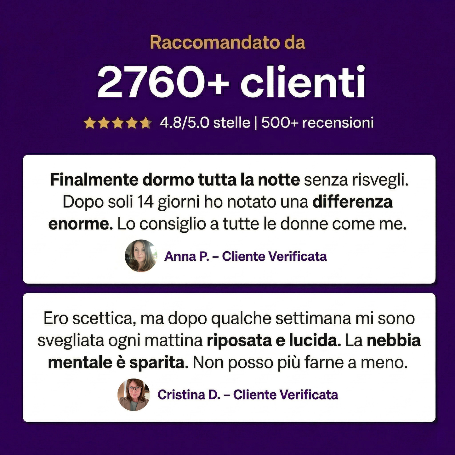 Cléa™ | Meno Risvegli Notturni e Meno Gonfiore in 14 Giorni