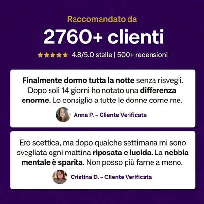 Cléa™ | Meno Risvegli Notturni e Meno Gonfiore in 14 Giorni